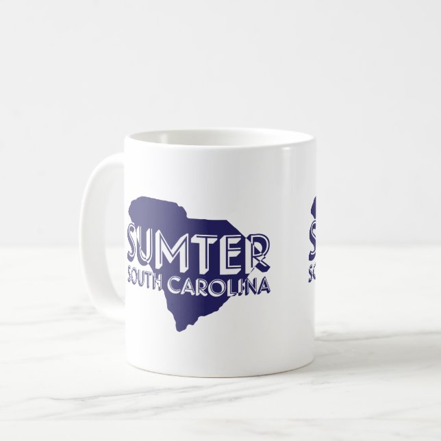 Sumter South Carolina Shapemugg Kaffemugg (Framsida vänster)