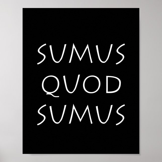 Sumus quod sumus poster (Framsidan)