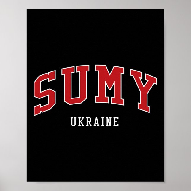 Sumy Ukraina College University stil  Poster (Framsidan)