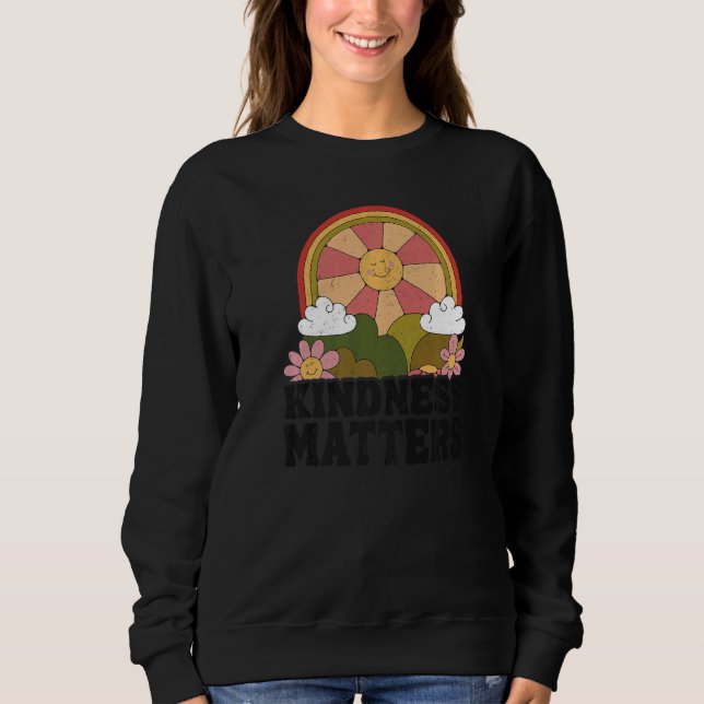 Sun Anti Bullying Rainbow Kindness Matters Sped Te T Shirt (Framsida)
