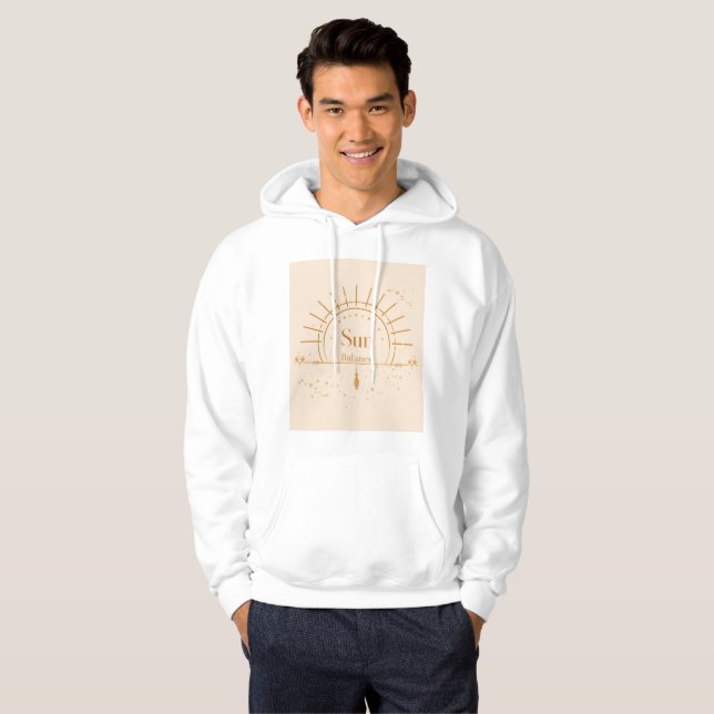 Sun Balance – Boho Solar Energy Tröja Hoodie (Hel framsida)