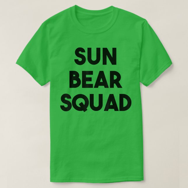 Sun Bear Lover Funny - Sun Bear Squad  T Shirt (Design framsida)