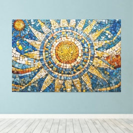 sun celestial mosaic 003 canvastryck