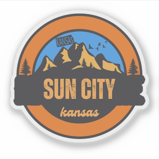 Sun City, Kansas Klistermärken (Framsida)