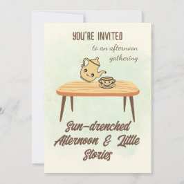 Sun-drenched Afternoon Invitation-Cozy Tea & Story Inbjudningar