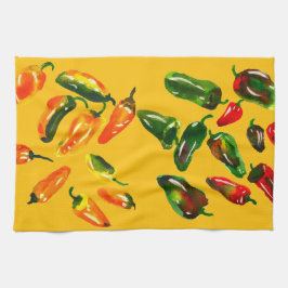 Sun-Drenched Peppers Kitchen Towels Kökshandduk