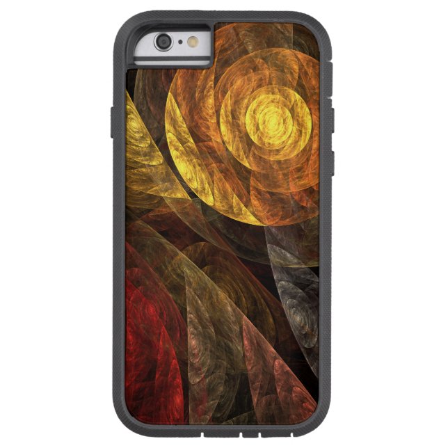 Sun Flower Blommigt Modern Abstrakt Art Mönster (Baksidan)