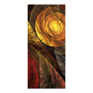 Sun Flower Blommigt Modern Abstrakt Art Mönster Reklamkort