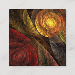 Sun Flower Blommigt Modern Abstrakt Art Mönster Tilläggskort