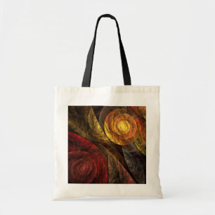 Sun Flower Blommigt Modern Abstrakt Art Mönster Tygkasse