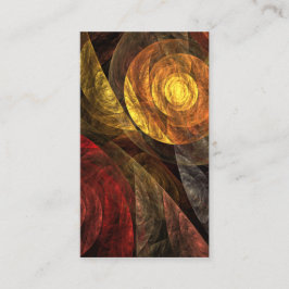 Sun Flower Blommigt Modern Abstrakt Art Mönster Visitkort