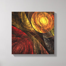 Sun Flower Blommigt Modern Abstrakt Black and Whit Canvastryck