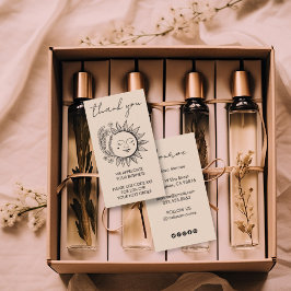 Sun Flower Boho Chic Elegant Social Icons Rabatt Visitkort