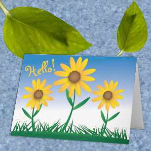 Sun Flower Card Kort