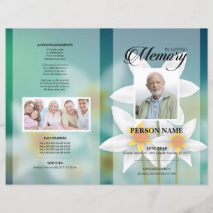 Sun Flower Funeral Template
