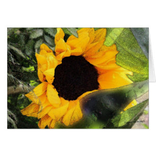 Sun Flower Hälsningskort