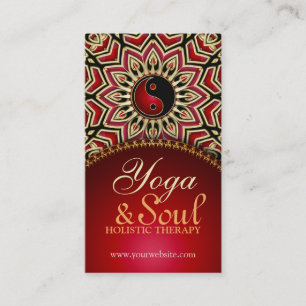 Sun Flower Power NewAge Reiki Yoga-Affärskort Visitkort