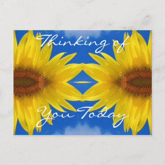 Sun Flower vycard Vykort