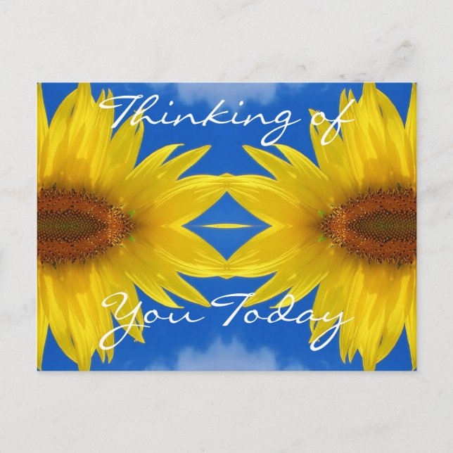 Sun Flower vycard Vykort (Framsida)