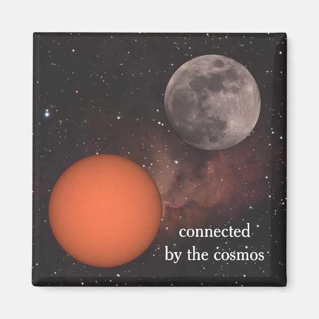 sun, full moon, Nebula  Magnet (Framsidan)