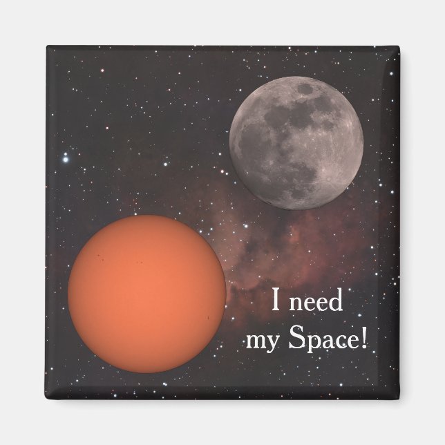sun, full moon, Nebula  Magnet (Framsidan)