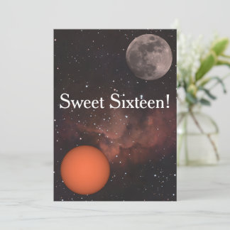 sun, full moon, Nebula sweet Sixteen Kort