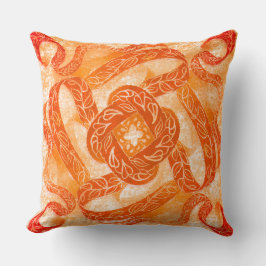 Sun-Kissed Swirl Knot Pattern Kudde