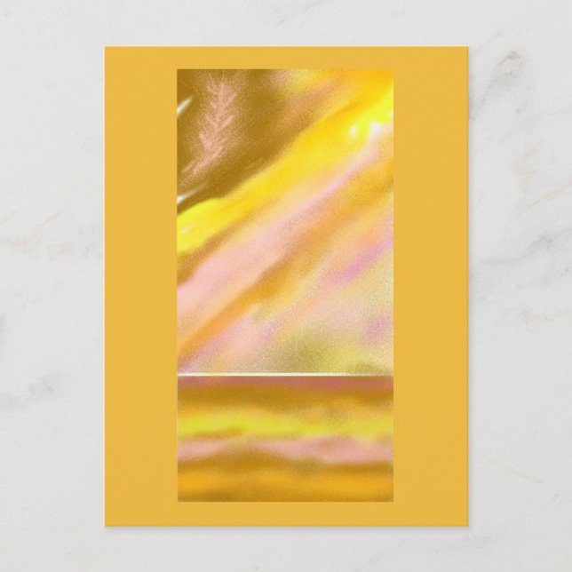 Sun Lake (full) Abstrakt Konst Kort (Framsida)