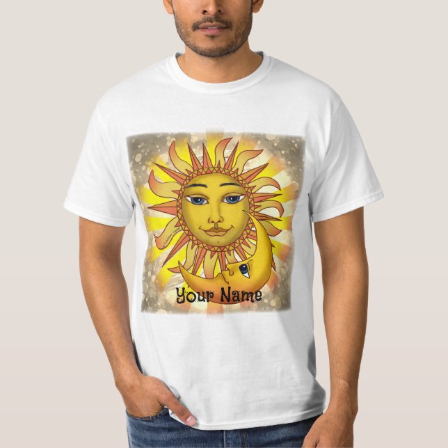 Sun Loves Moon t-shirt på svenska (Framsida)