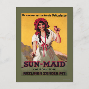 Sun-Maid Kalifornien Russin Affisch Vykort