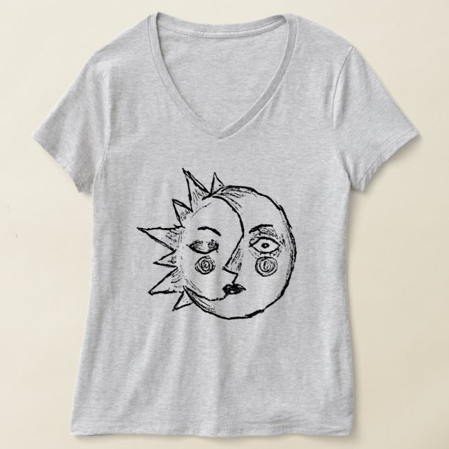 Sun & Moon T Shirt (Laydown)