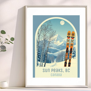 Sun Peaks BC Kanada skidort Poster