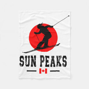 Sun Peaks Kanada Skidort Klippiga bergen Kanada Fleecefilt