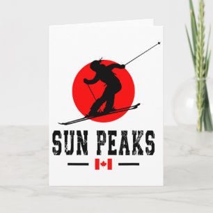 Sun Peaks Kanada Skidort Klippiga bergen Kanada Kort