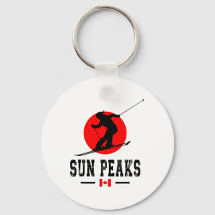 Sun Peaks Kanada Skidort Klippiga bergen Kanada Nyckelring