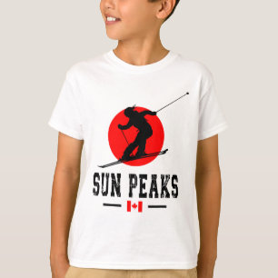 Sun Peaks Kanada Skidort Klippiga bergen Kanada T Shirt