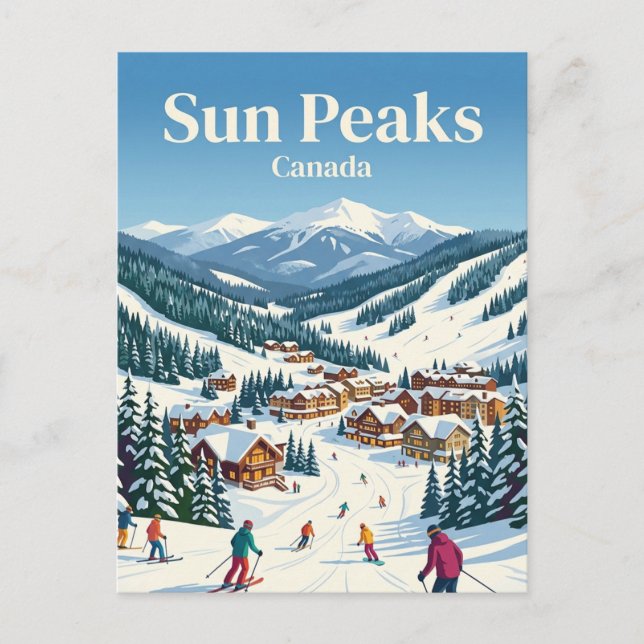 Sun Peaks Kanada Vykort (Framsida)