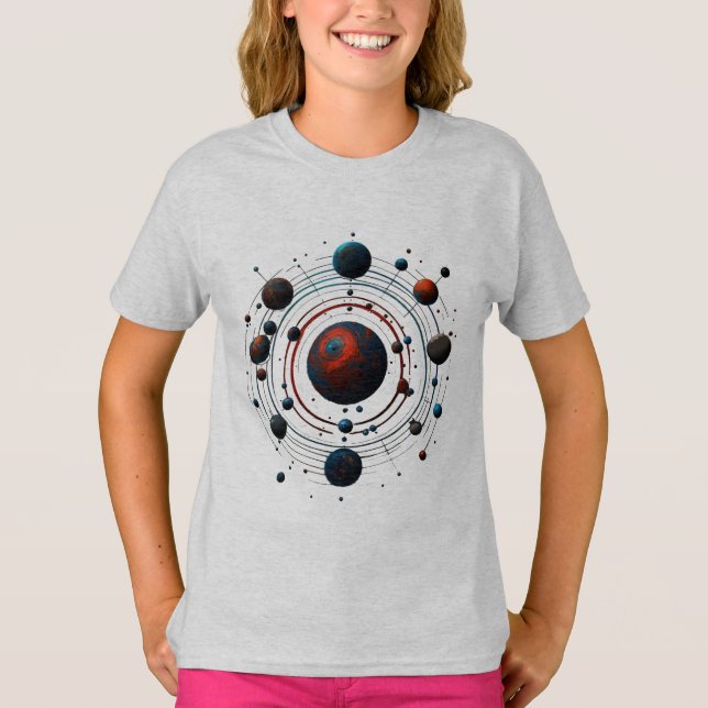 SUN Planet sun, planet, space, galaxy, moon T Shirt (Framsida)