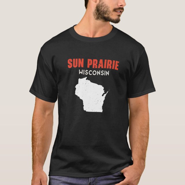 Sun Prairie USA State America Travel Montanan Hele T Shirt (Framsida)