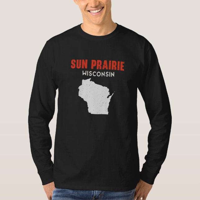 Sun Prairie USA State America Travel Montanan Hele T Shirt (Framsida)