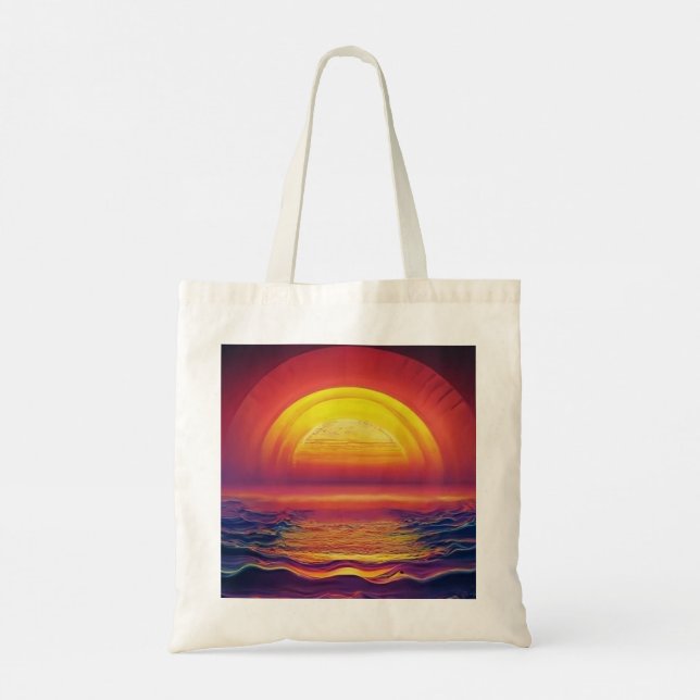 Sun reflection Tote Bag Tygkasse (Baksida)