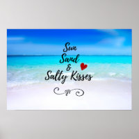 Sun Sand and Salty Kisses Tropical Beach
