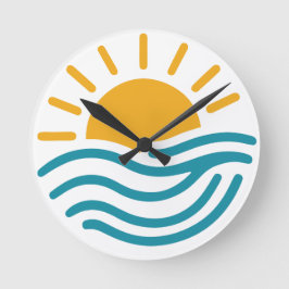 Sun & Sea  Rund Klocka