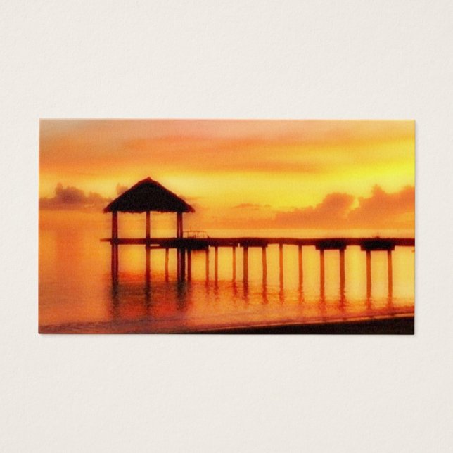 SUN SET ISLAND VISITKORT (Framsidan)