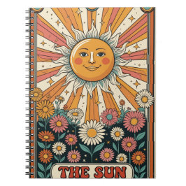Sun Tarot Notebook, Boho Sun Journal Anteckningsbok