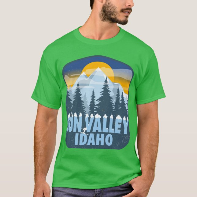 Sun Valley Idaho Överstorlek T Shirt (Framsida)