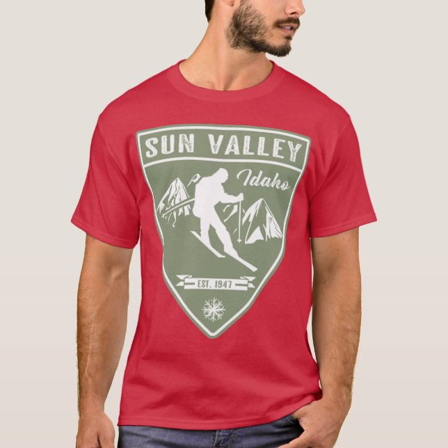 Sun Valley Idaho T Shirt (Framsida)