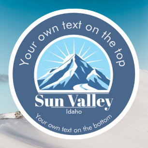 Sun Valley Idaho usa skidort Klistermärken