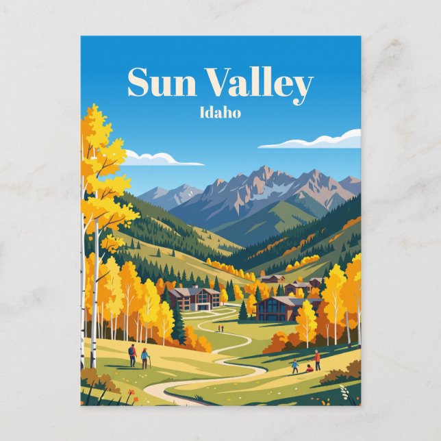 Sun Valley, Idaho, USA Vykort (Framsida)