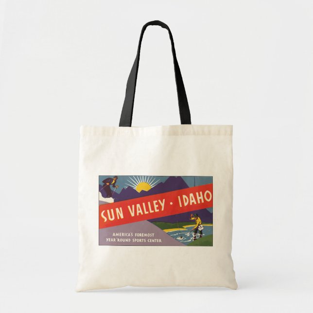 Sun Valley Idaho, vintage Tygkasse (Framsidan)